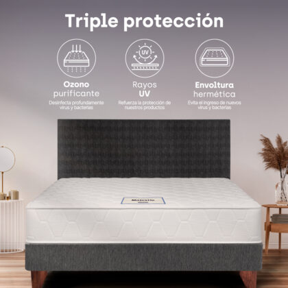 Combo Colchón Majestic + Base Cama Element Sencillo