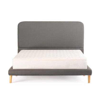 Combo Colchón Majestic + Base Cama + Cabecero Element Sencillo Gris Oscuro