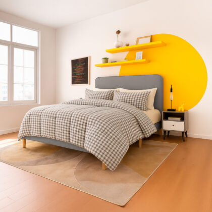Combo Colchón Medallón + Base Cama Element Doble Gris Oscuro